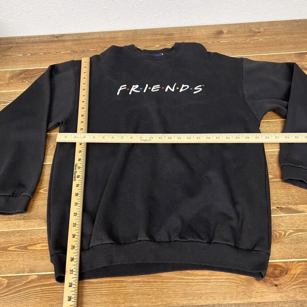 Vintage 90s FRIENDS Show NBC Experience Store‎ Embroidered Sweatshirt Med - Picture 6 of 7